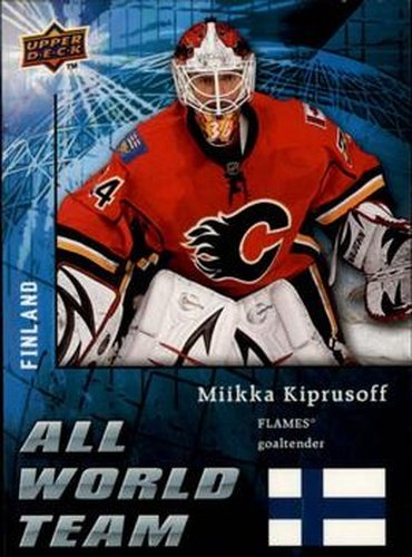#AW24 Miikka Kiprusoff - Calgary Flames - 2009-10 Upper Deck - All World Team Hockey