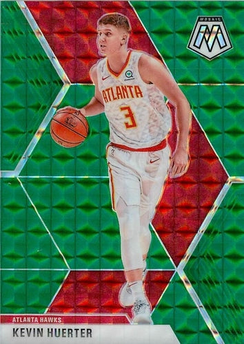 #24 Kevin Huerter - Atlanta Hawks - 2019-20 Panini Mosaic - Green Prizm Basketball