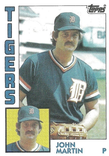 #24 John Martin - Detroit Tigers - 1984 Topps Baseball