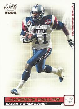 #24 Lawrence Phillips - Calgary Stampeders - 2003 Pacific CFL Football