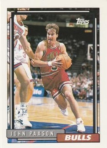 #24 John Paxson - Chicago Bulls - 1992-93 Topps Basketball