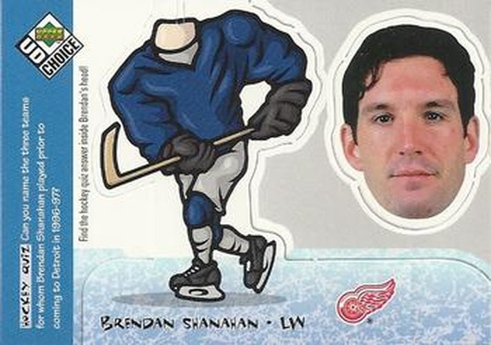 #BH24 Brendan Shanahan - Detroit Red Wings - 1998-99 UD Choice - Bobbing Head Hockey