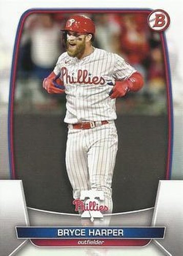 #24 Bryce Harper - Philadelphia Phillies - 2023 Bowman Baseball