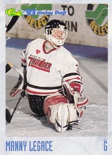 #24 Manny Legace - Niagara Falls Thunder - 1993 Classic '93 Hockey Draft Hockey
