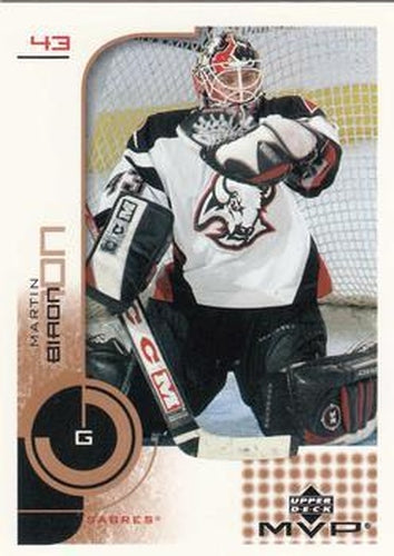 #24 Martin Biron - Buffalo Sabres - 2002-03 Upper Deck MVP Hockey