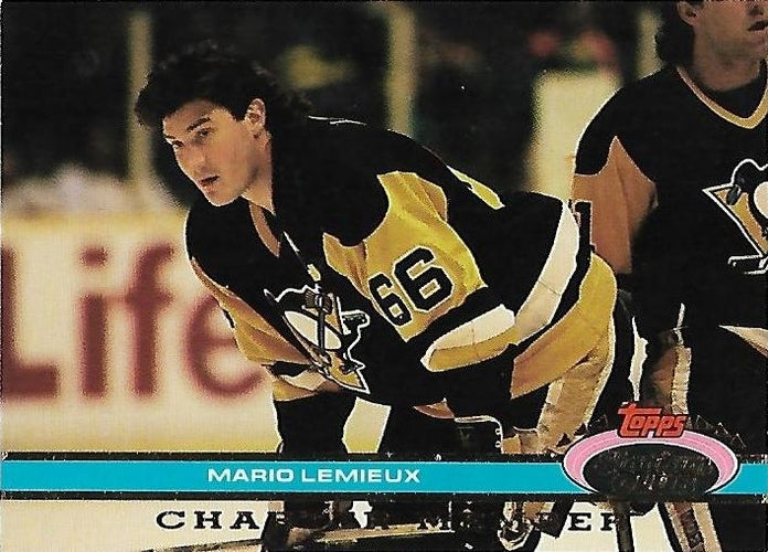 #NNO24a Mario Lemieux - Pittsburgh Penguins - 1991 Stadium Club Charter Member