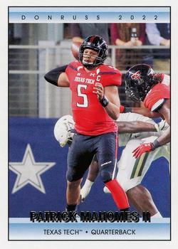 #24 Patrick Mahomes II - Texas Tech Red Raiders - 2022 Panini Chronicles Draft Picks - Donruss Retro Football