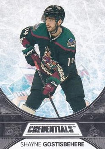 #24 Shayne Gostisbehere - Arizona Coyotes - 2021-22 Upper Deck Credentials Hockey