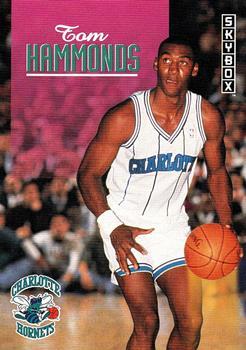 #24 Tom Hammonds - Charlotte Hornets - 1992-93 SkyBox Basketball