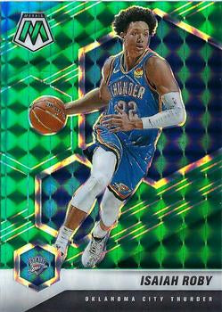 #24 Isaiah Roby - Oklahoma City Thunder - 2020-21 Panini Mosaic - Mosaic Green Basketball