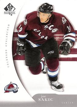 #24 Joe Sakic - Colorado Avalanche - 2005-06 SP Authentic Hockey