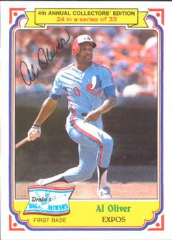 #24 Al Oliver - Montreal Expos - 1984 Topps Drake's Big Hitters Baseball