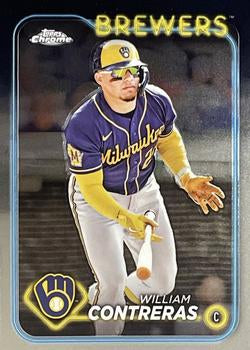 #24 William Contreras - Milwaukee Brewers - 2024 Topps Chrome Baseball
