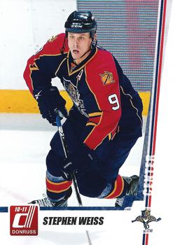 #24 Stephen Weiss - Florida Panthers - 2010-11 Donruss Hockey