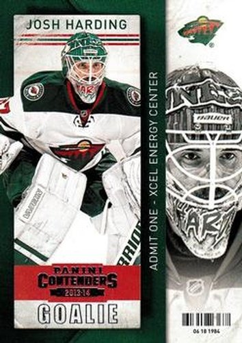 #24 Josh Harding - Minnesota Wild - 2013-14 Panini Contenders Hockey
