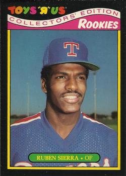 #24 Ruben Sierra - Texas Rangers - 1987 Topps Toys "R" Us Rookies Baseball