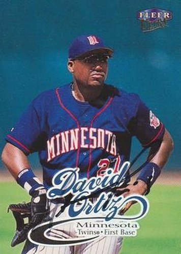 #24 David Ortiz - Minnesota Twins - 1999 Ultra Baseball