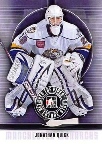 #24 Jonathan Quick - Manchester Monarchs - 2008-09 In The Game Between The Pipes Hockey
