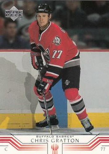#24 Chris Gratton - Buffalo Sabres - 2001-02 Upper Deck Hockey