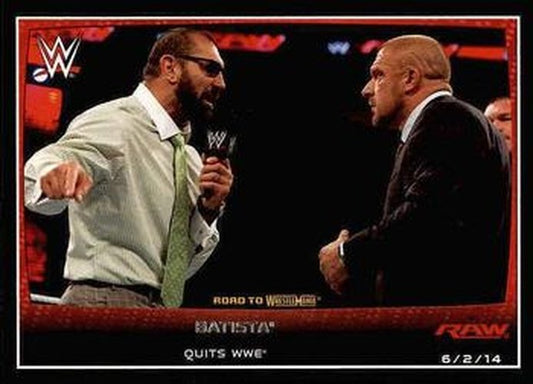 #24 Batista - 2015 Topps WWE Road to Wrestlemania Wrestling
