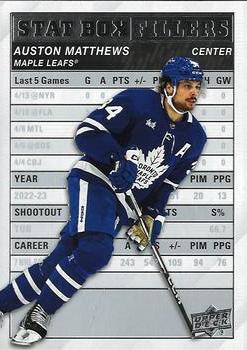 #SB-24 Auston Matthews - Toronto Maple Leafs - 2023-24 Upper Deck - Stat Box Fillers Hockey