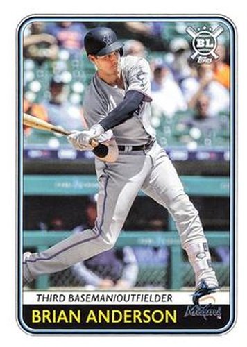 #25 Brian Anderson - Miami Marlins - 2020 Topps Big League Baseball