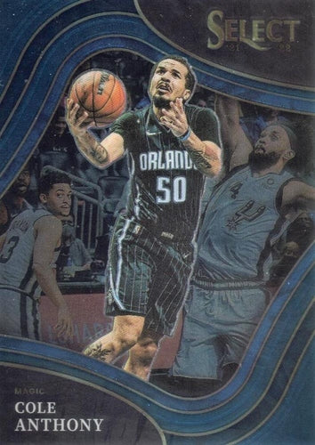 #250 Cole Anthony - Orlando Magic - 2021-22 Panini Select - Blue Basketball