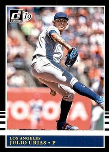 #250 Julio Urias - Los Angeles Dodgers - 2019 Donruss Baseball