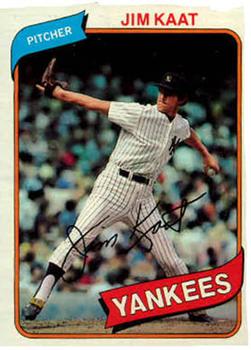 #250 Jim Kaat - New York Yankees - 1980 Topps Baseball