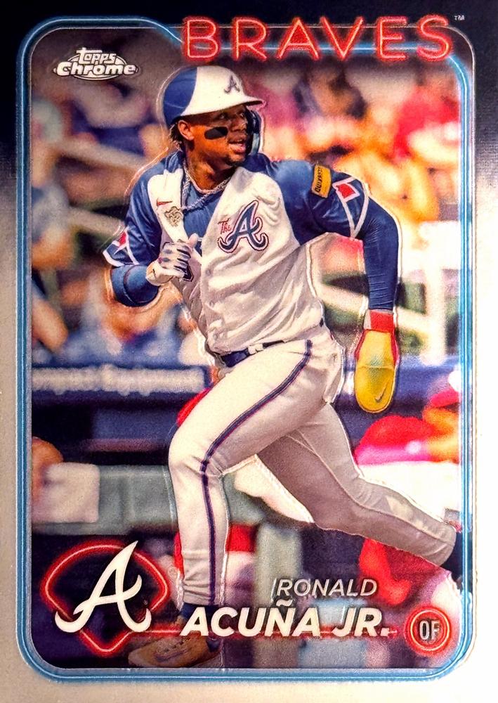 #250 Ronald Acuña Jr. - Atlanta Braves - 2024 Topps Chrome Baseball