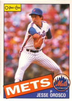 #250 Jesse Orosco - New York Mets - 1985 O-Pee-Chee Baseball