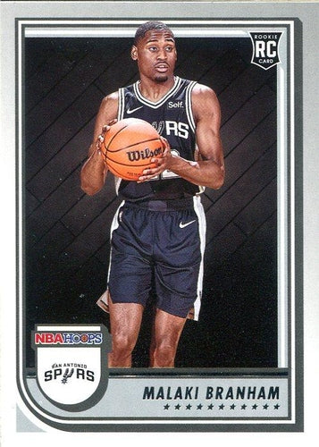 #250 Malaki Branham - San Antonio Spurs - 2022-23 Hoops Basketball