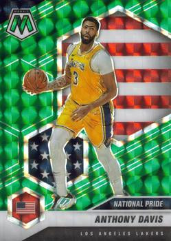 #250 Anthony Davis - Los Angeles Lakers - 2020-21 Panini Mosaic - Mosaic Green Basketball