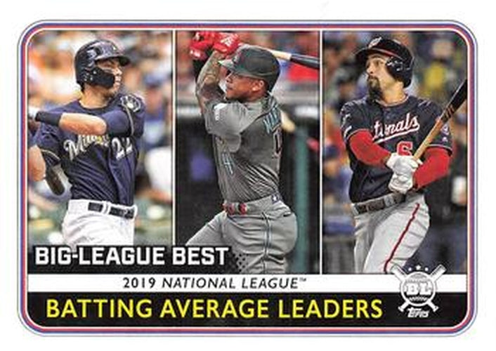 #250 Christian Yelich / Ketel Marte / Anthony Rendon - Milwaukee Brewers / Arizona Diamondbacks / Washington Nationals - 2020 Topps Big League Baseball