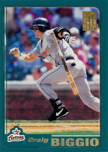 #250 Craig Biggio - Houston Astros - 2001 Topps Baseball