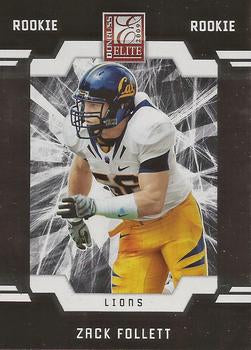#250 Zack Follett - Detroit Lions - 2009 Donruss Elite Football