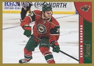#250 Zenon Konopka - Minnesota Wild - 2013-14 Score - Gold Hockey
