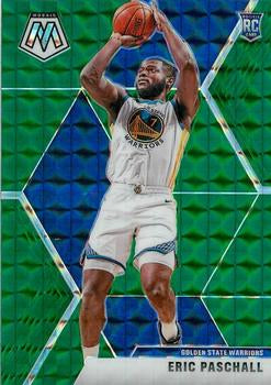 #250 Eric Paschall - Golden State Warriors - 2019-20 Panini Mosaic - Green Prizm Basketball