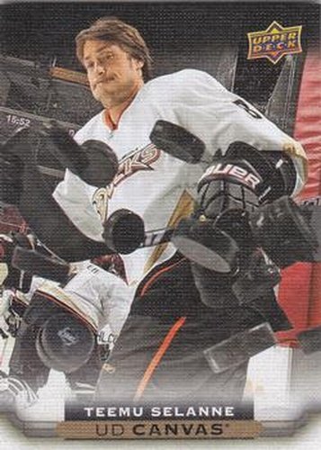 #C251 Teemu Selanne - Anaheim Ducks - 2015-16 Upper Deck - UD Canvas Hockey