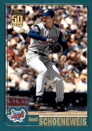 #251 Scott Schoeneweis - Anaheim Angels - 2001 Topps Baseball