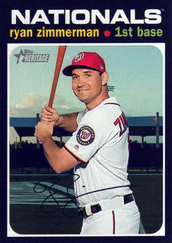 #251 Ryan Zimmerman - Washington Nationals - 2020 Topps Heritage Baseball