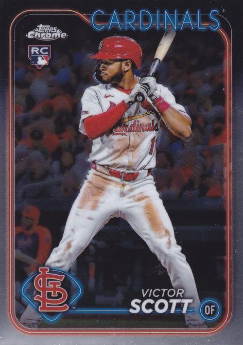#251 Victor Scott - St. Louis Cardinals - 2024 Topps Chrome Baseball