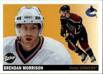#251 Brendan Morrison - Vancouver Canucks - 2002-03 Upper Deck Vintage Hockey