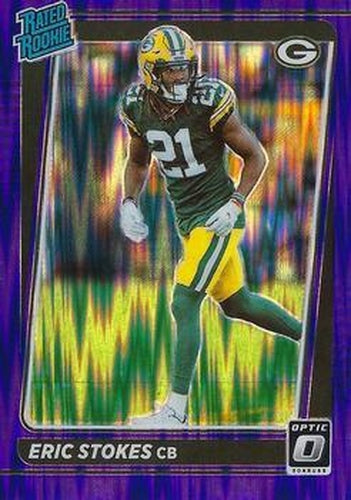 #251 Eric Stokes - Green Bay Packers - 2021 Donruss Optic - Purple Shock Football