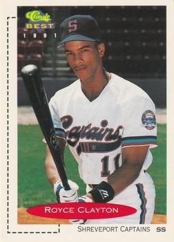 #251 Royce Clayton - Shreveport Captains - 1991 Classic Best Baseball