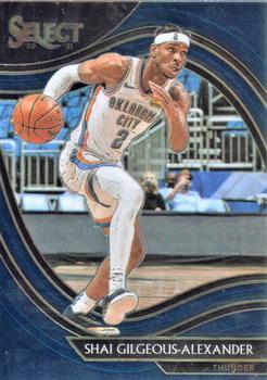 #251 Shai Gilgeous-Alexander - Oklahoma City Thunder - 2020-21 Panini Select - Blue Basketball