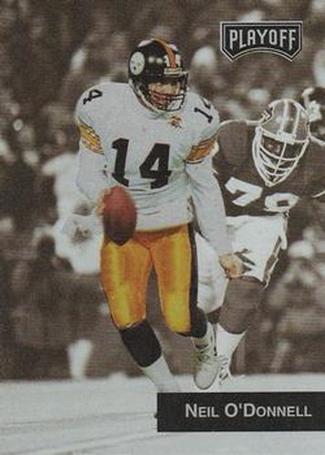 #251 Neil O'Donnell - Pittsburgh Steelers - 1993 Playoff Football