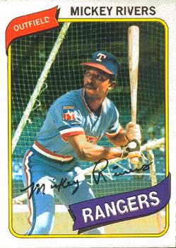 #251 Mickey Rivers - Texas Rangers - 1980 O-Pee-Chee Baseball