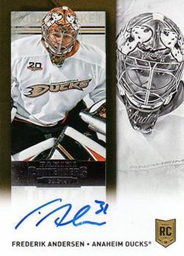 #251a Frederik Andersen - Anaheim Ducks - 2013-14 Panini Contenders Hockey