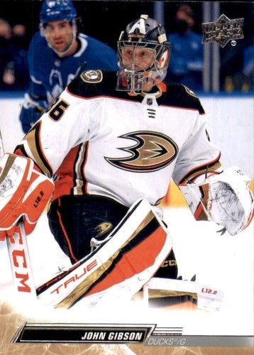 #252 John Gibson - Anaheim Ducks - 2022-23 Upper Deck Hockey